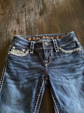 Rock Revival Women's Capris Jeans with Contrast Stitching